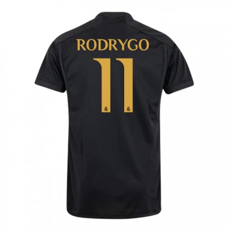 Koszulka Real Madryt Rodrygo 11 Trzeci 2023-24 Koszulki Piłkarskie Krótki Rękaw